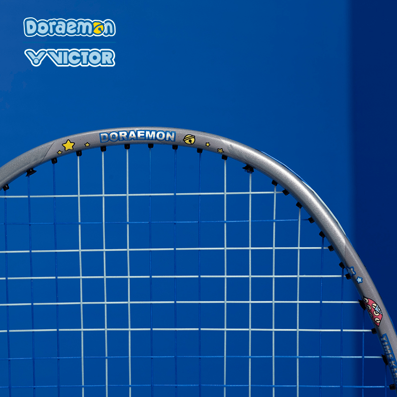 Victor X Doraemon Thruster DRM Badminton Racquet TK-DRM Charcoal Gray (UNSTRUNG) - 2G SPORTS