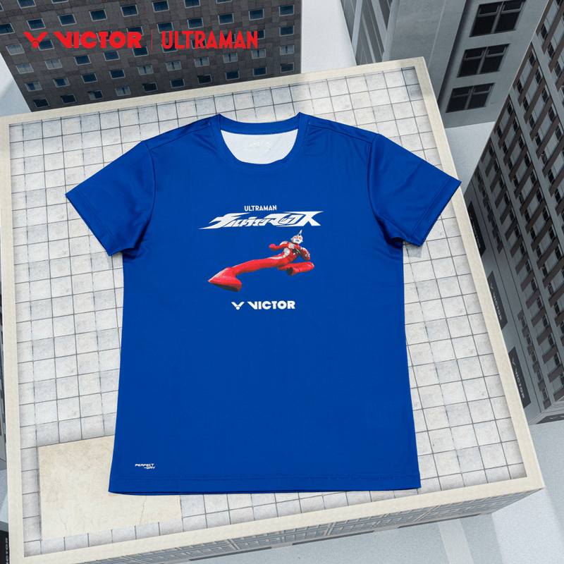 Victor X Ultraman Sports Shirt T-502UTM (Blue) UNISEX - 2G SPORTS