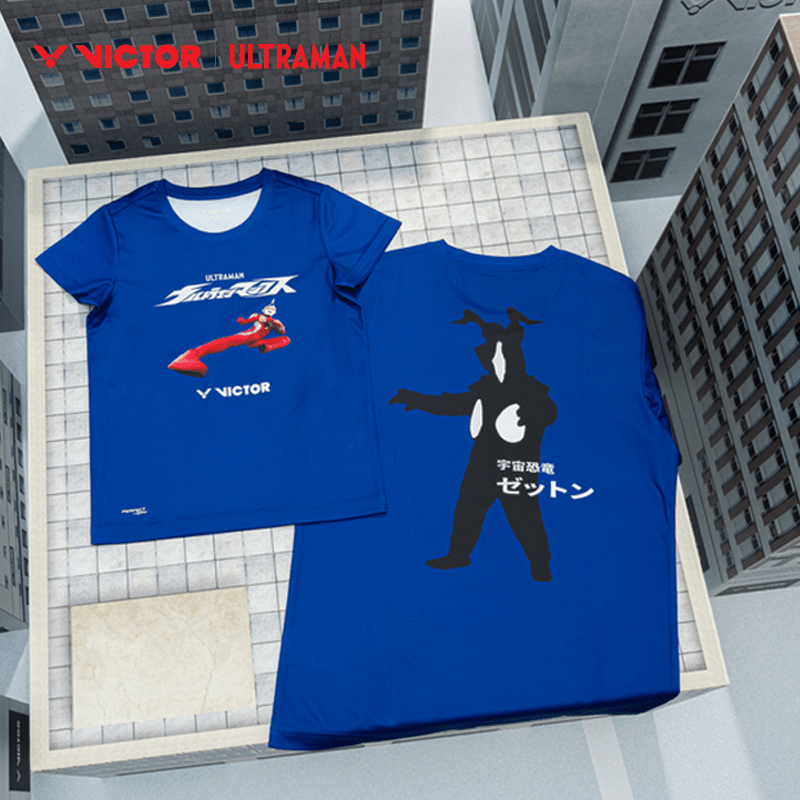 Victor X Ultraman Sports Shirt T-502UTM (Blue) UNISEX - 2G SPORTS