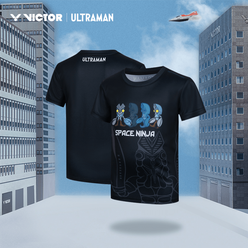 Victor X Ultraman Sports Shirt T-514UTM (Black) UNISEX - 2G SPORTS