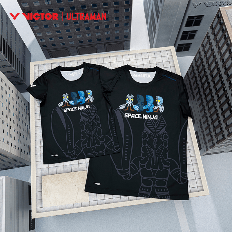 Victor X Ultraman Sports Shirt T-514UTM (Black) UNISEX - 2G SPORTS