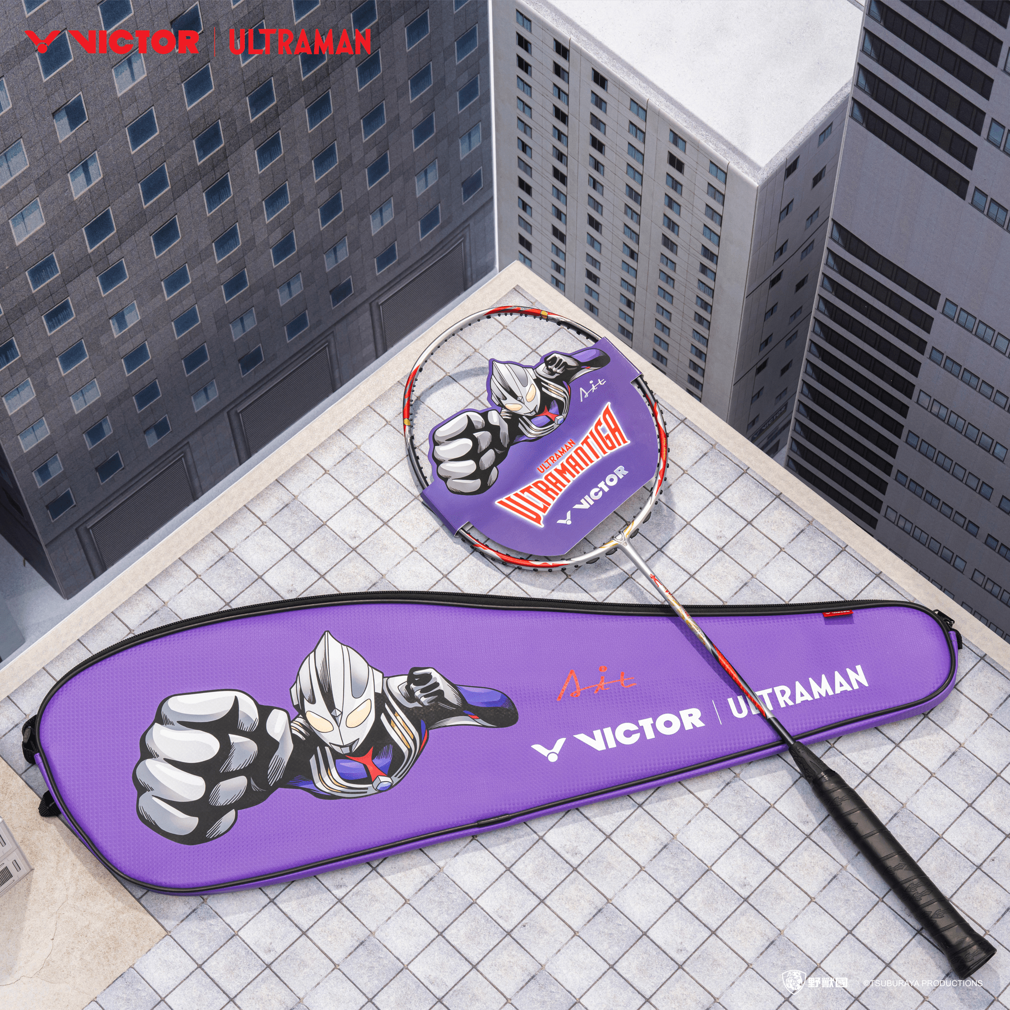 Victor X Ultraman Thruster ULTRAMANTIGA Badminton Racquet TK-ULTRAMANTIGA (UNSTRUNG) - 2G SPORTS