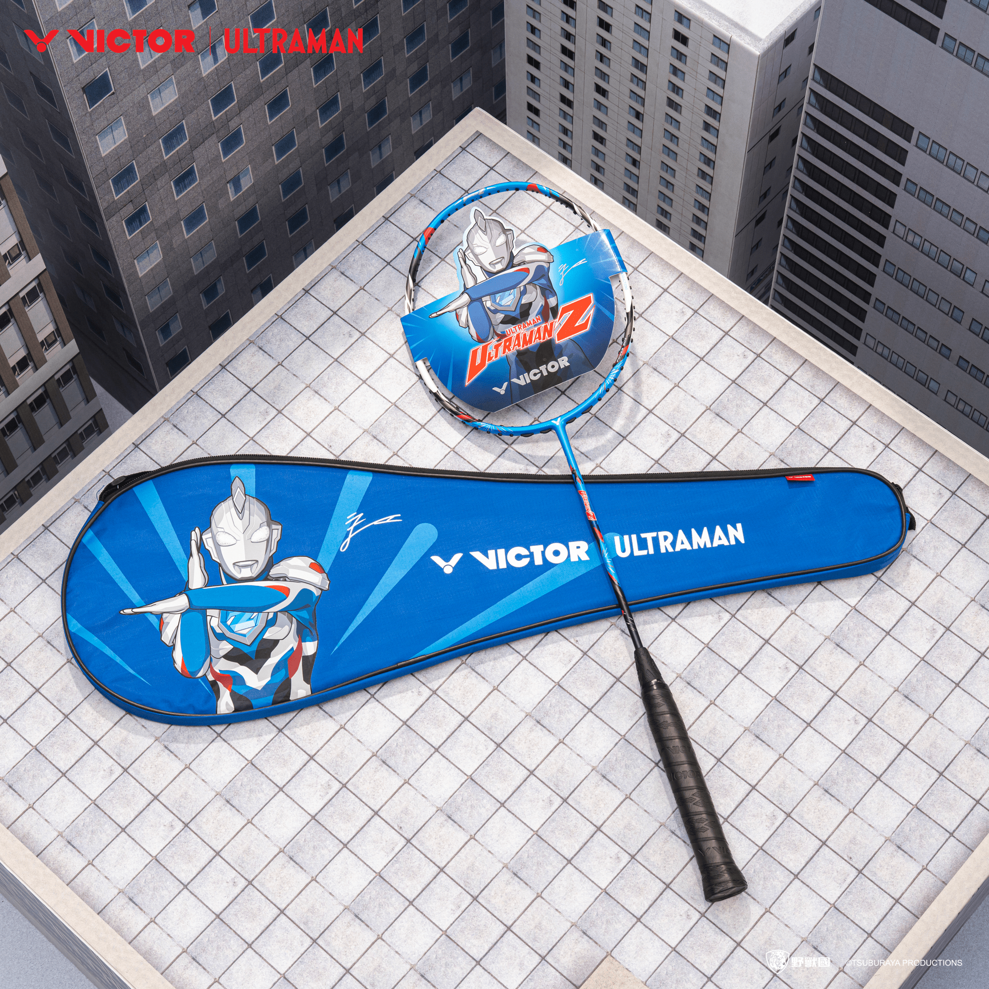 Victor X Ultraman Thruster ULTRAMANZ Badminton Racquet TK-ULTRAMANZ (UNSTRUNG) - 2G SPORTS