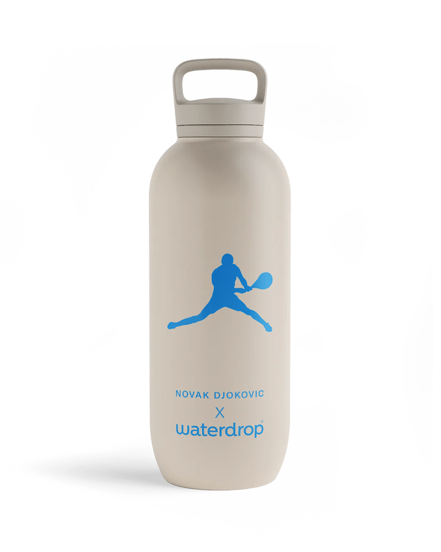 Waterdrop® Novak Djokovic · All-Purpose Thermo · Spout Lid 1.4L Stone - 2G SPORTS