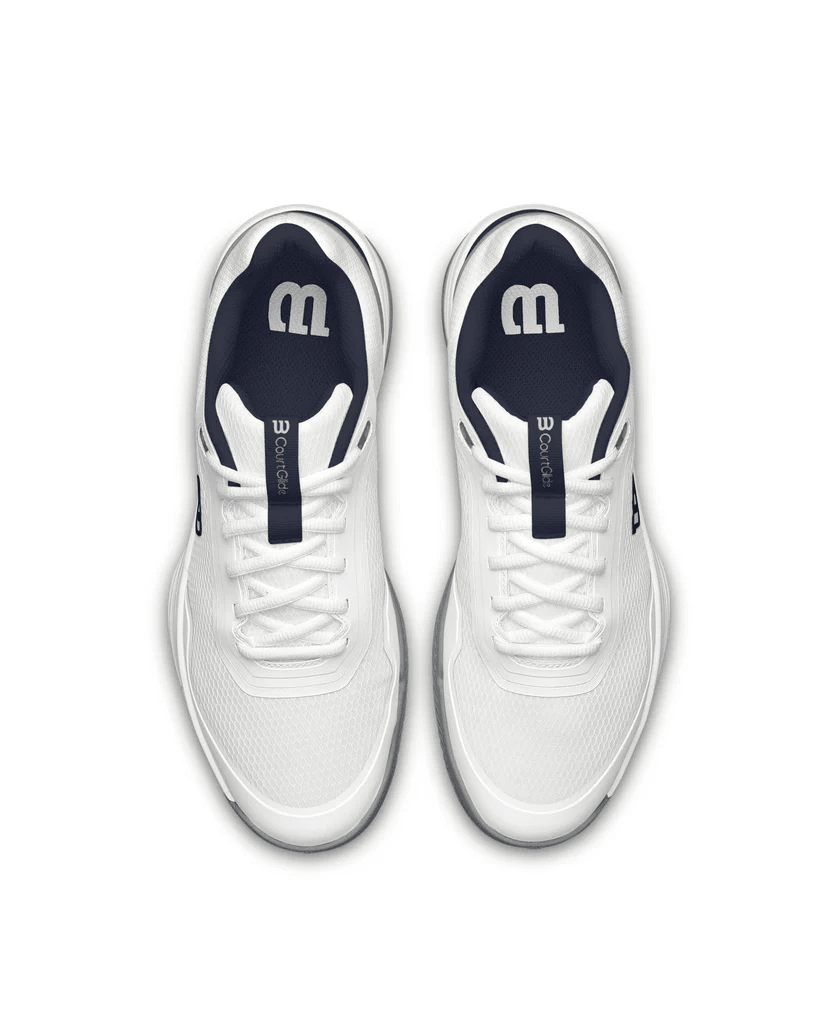 Wilson Courtglide All-Court Tennis Shoes (White/ Navy) MEN'S - 2G SPORTS