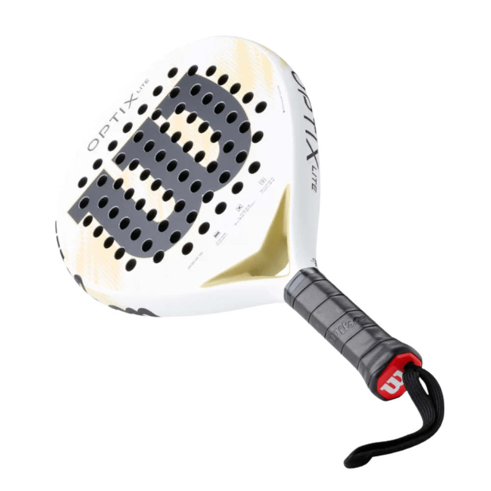 Wilson Optix V2 Lite (White) Padel Racquet (355g) - 2G SPORTS