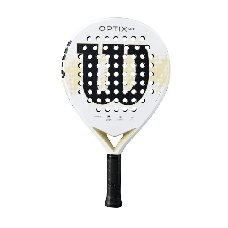 Wilson Optix V2 Lite (White) Padel Racquet (355g) - 2G SPORTS