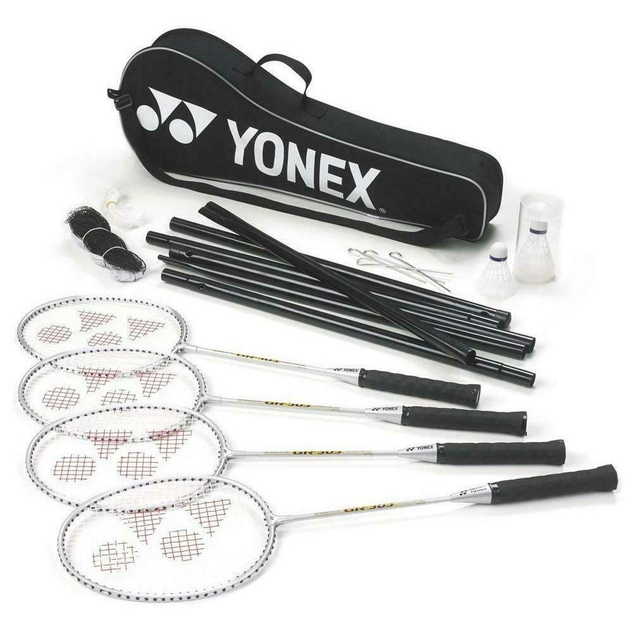 Yonex 4 Racquet Badminton Set With Net & Two Shuttlecocks GR-303S(set) - 2G SPORTS