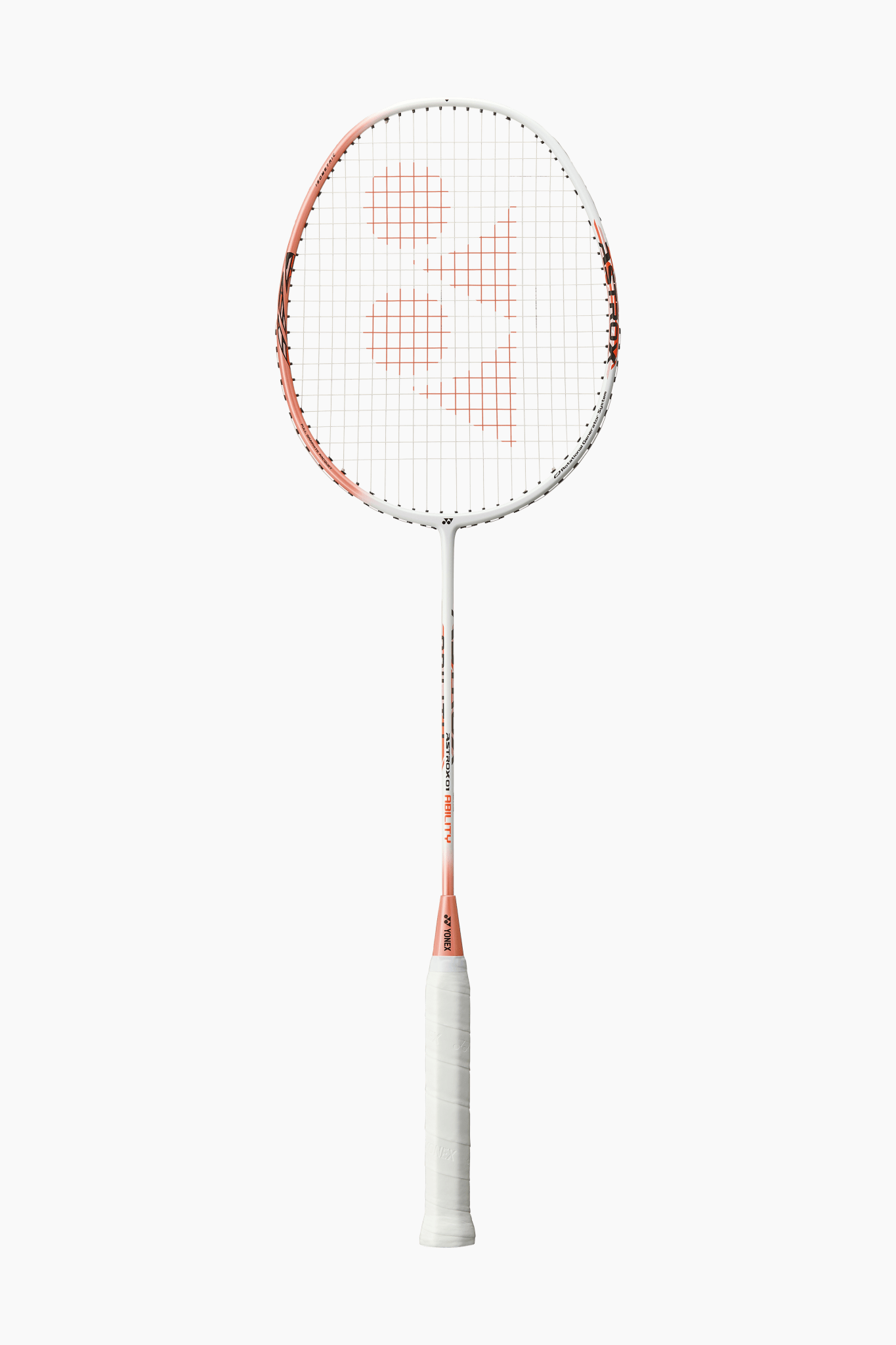 Yonex Astrox 01 Ability Badminton Racquet (White/ Pink) (Ready to Go) - 2G SPORTS