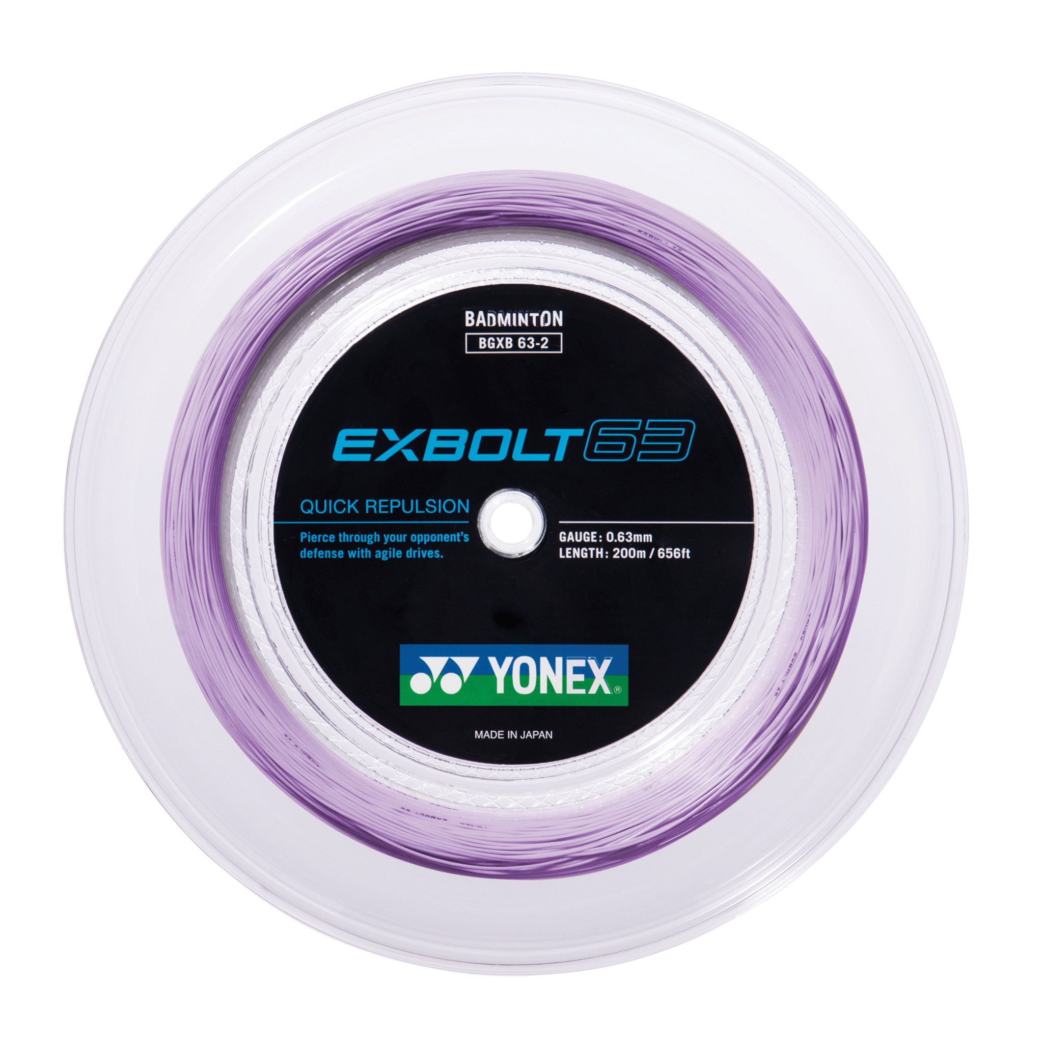 Yonex BG EXBOLT 63 Badminton String 200M - 2G SPORTS