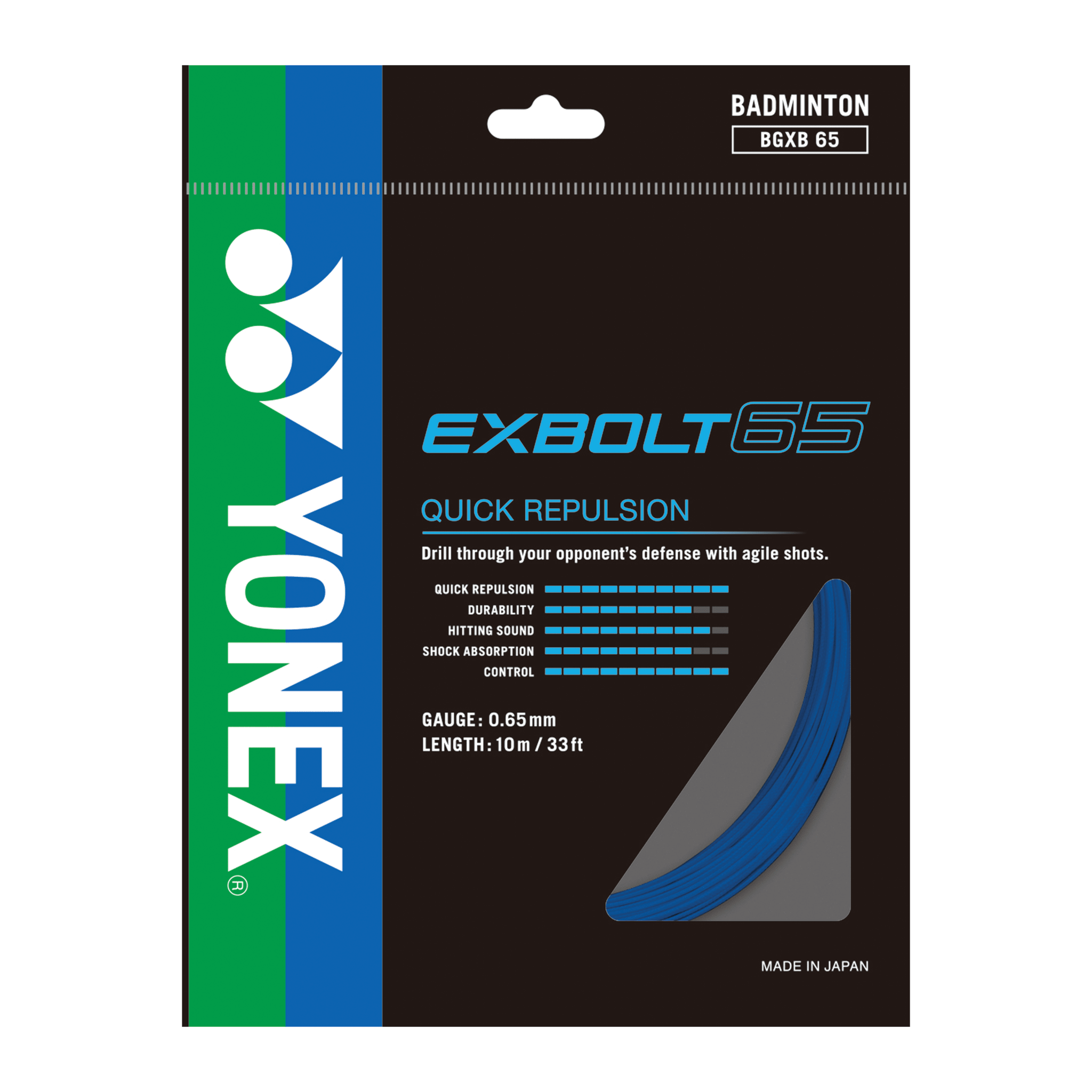 Yonex BG EXBOLT 65 Badminton String Single Pack - 2G SPORTS