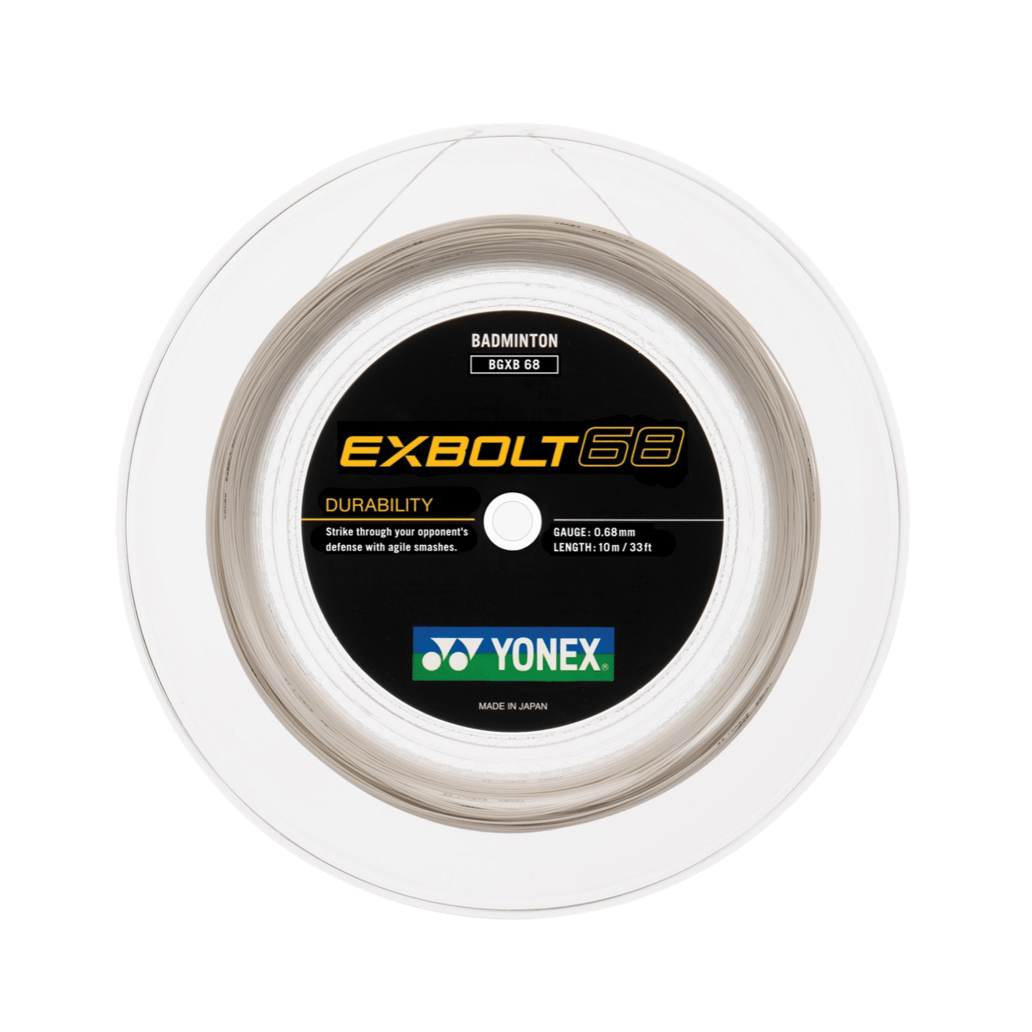 Yonex BG EXBOLT 68 Badminton String 200M - 2G SPORTS