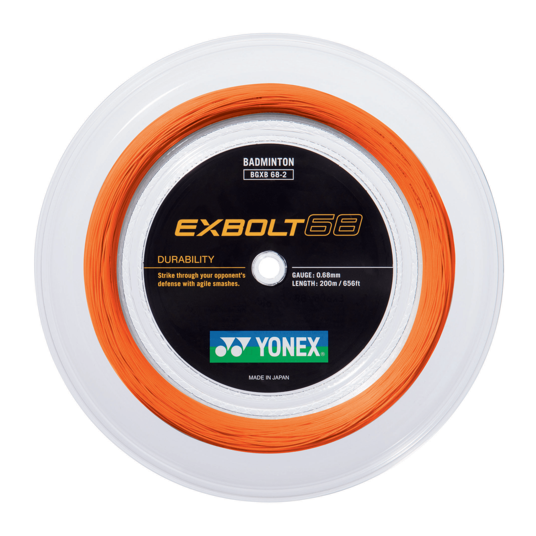 Yonex BG EXBOLT 68 Badminton String 200M - 2G SPORTS