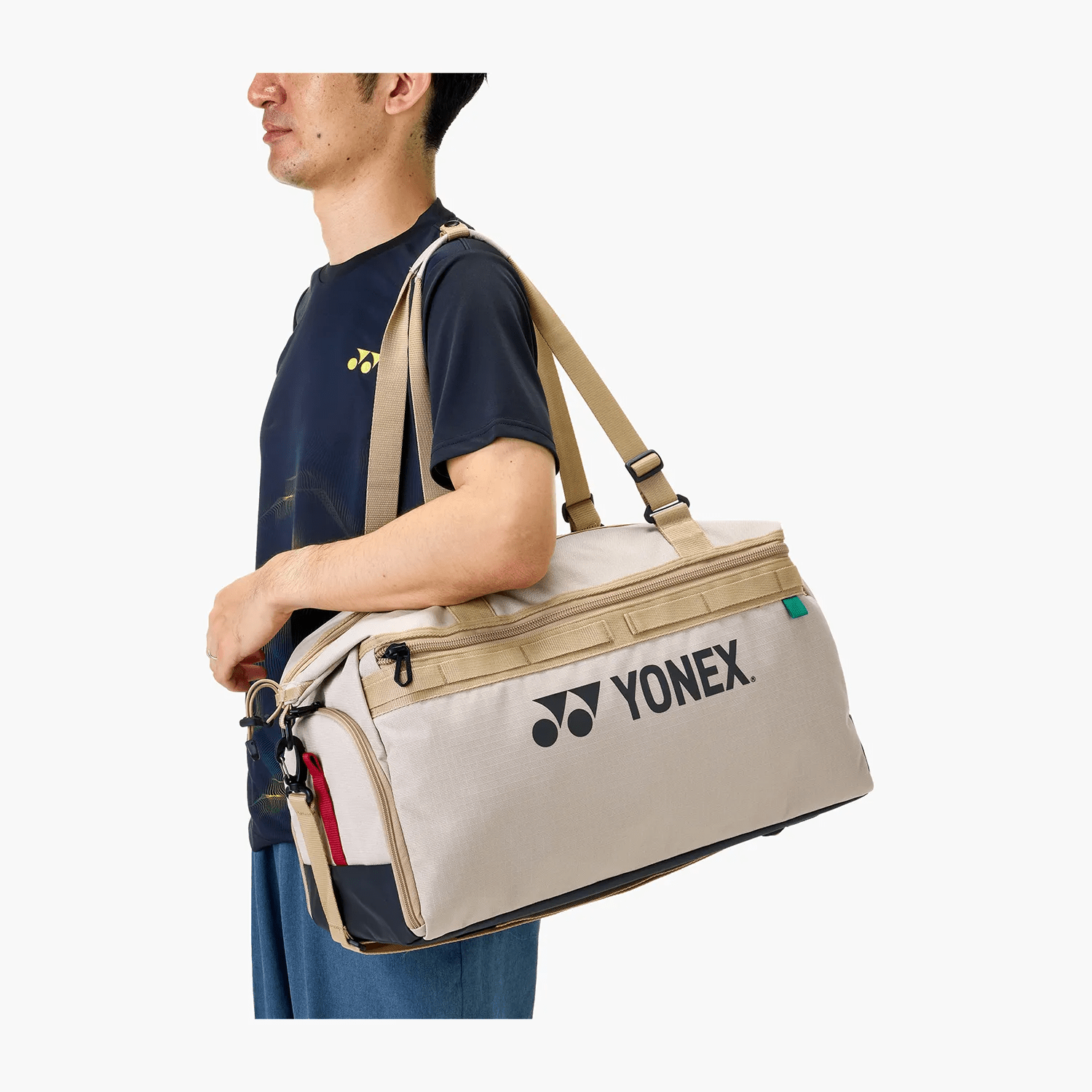 Yonex Gearlogic Badminton/ Tennis Boston Bag BA72611EX (Beige) - 2G SPORTS