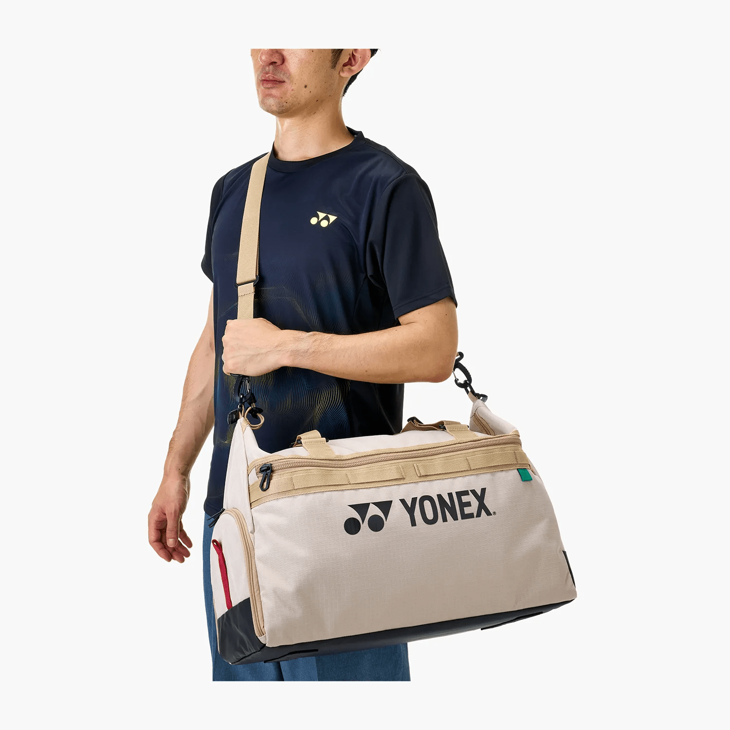 Yonex Gearlogic Badminton/ Tennis Boston Bag BA72611EX (Beige) - 2G SPORTS