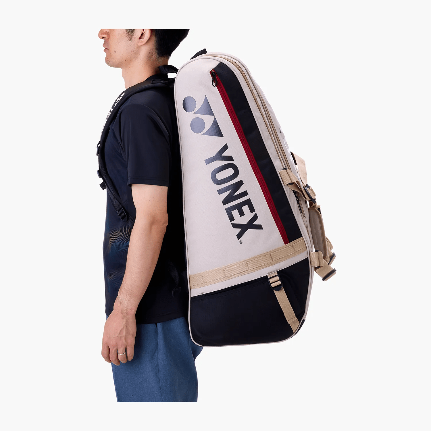 Yonex Gearlogic Racquet Badminton/ Tennis Sports Bag (9pcs) BA72629EX (Beige) - 2G SPORTS