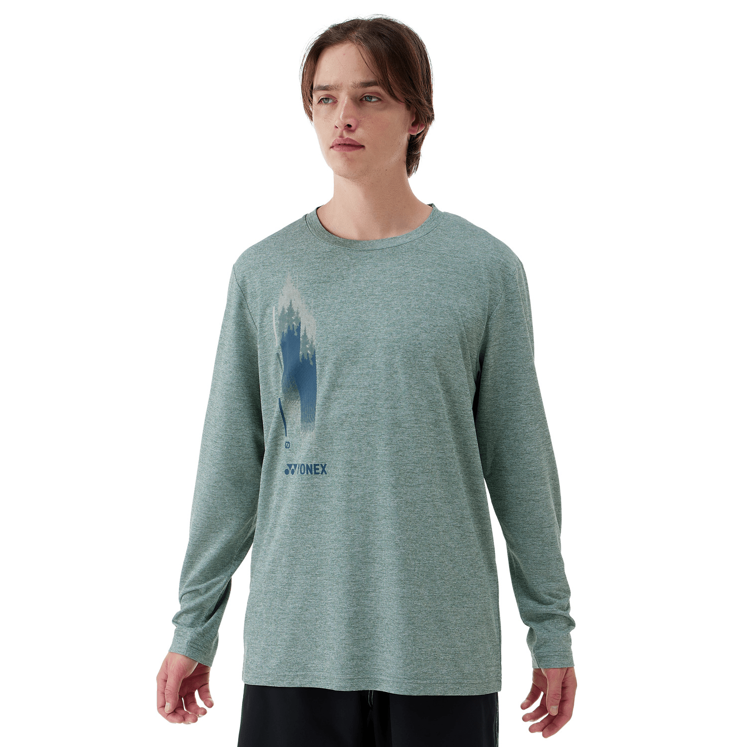 Yonex Longsleeves Sports Shirt (Fitted Style) 16805 (Olive) UNISEX - 2G SPORTS