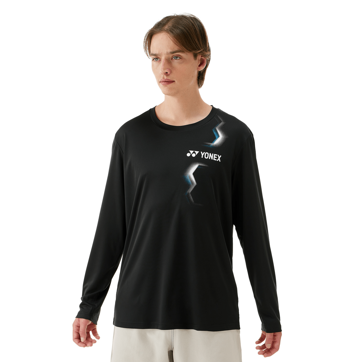 Yonex Longsleeves Sports Shirt (Fitted Style) 16807 (Black) MEN'S - 2G SPORTS