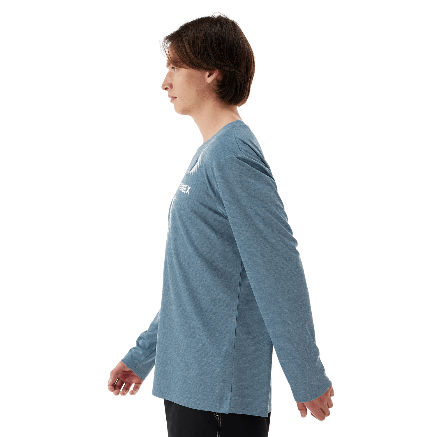 Yonex Longsleeves Sports Shirt (Fitted Style) 16807 (Felt Blue) MEN'S - 2G SPORTS