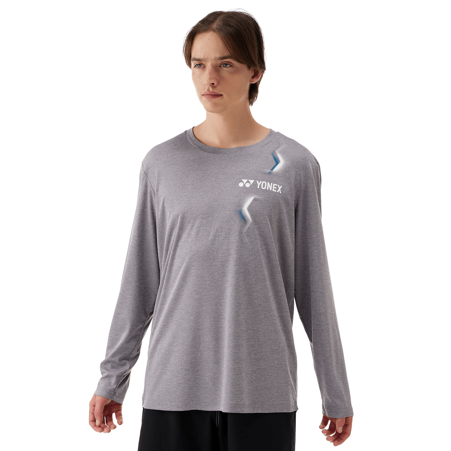 Yonex Longsleeves Sports Shirt (Fitted Style) 16807 (Gray) MEN'S - 2G SPORTS