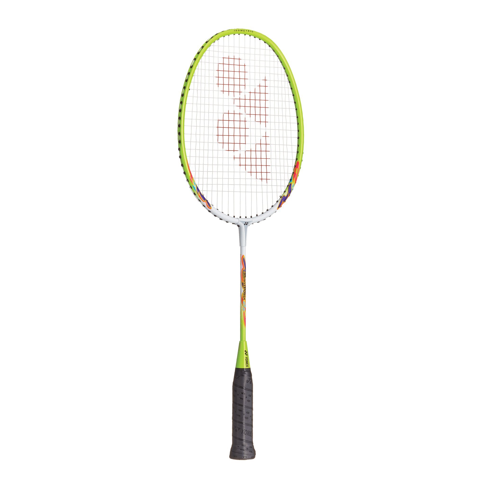 Yonex Muscle Power 2 Junior Badminton Racquet (White/ Lime Yellow) 4U(83g)G5 (Ready to Go) - 2G SPORTS