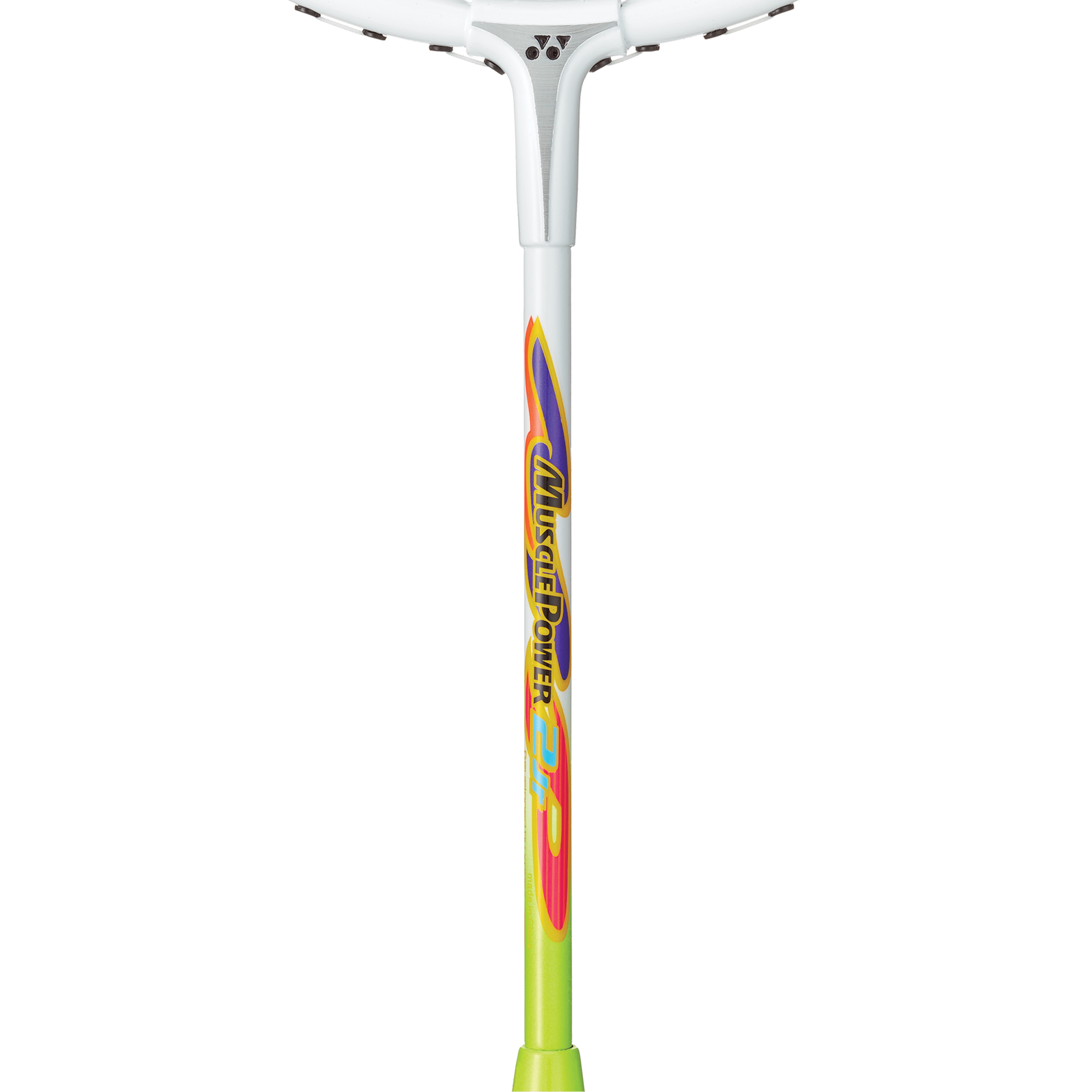 Yonex Muscle Power 2 Junior Badminton Racquet (White/ Lime Yellow) 4U(83g)G5 (Ready to Go) - 2G SPORTS