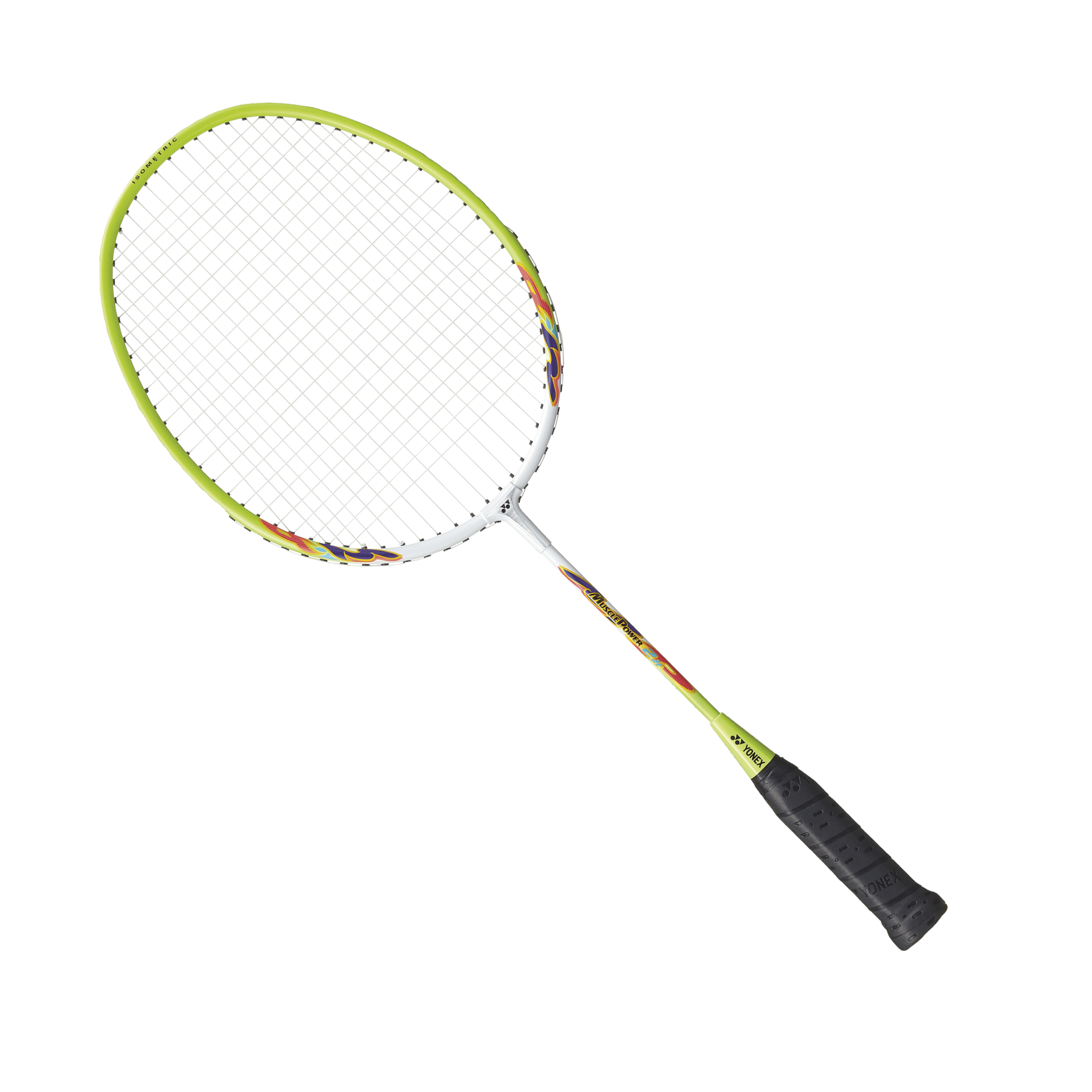 Yonex Muscle Power 2 Junior Badminton Racquet (White/ Lime Yellow) 4U(83g)G5 (Ready to Go) - 2G SPORTS