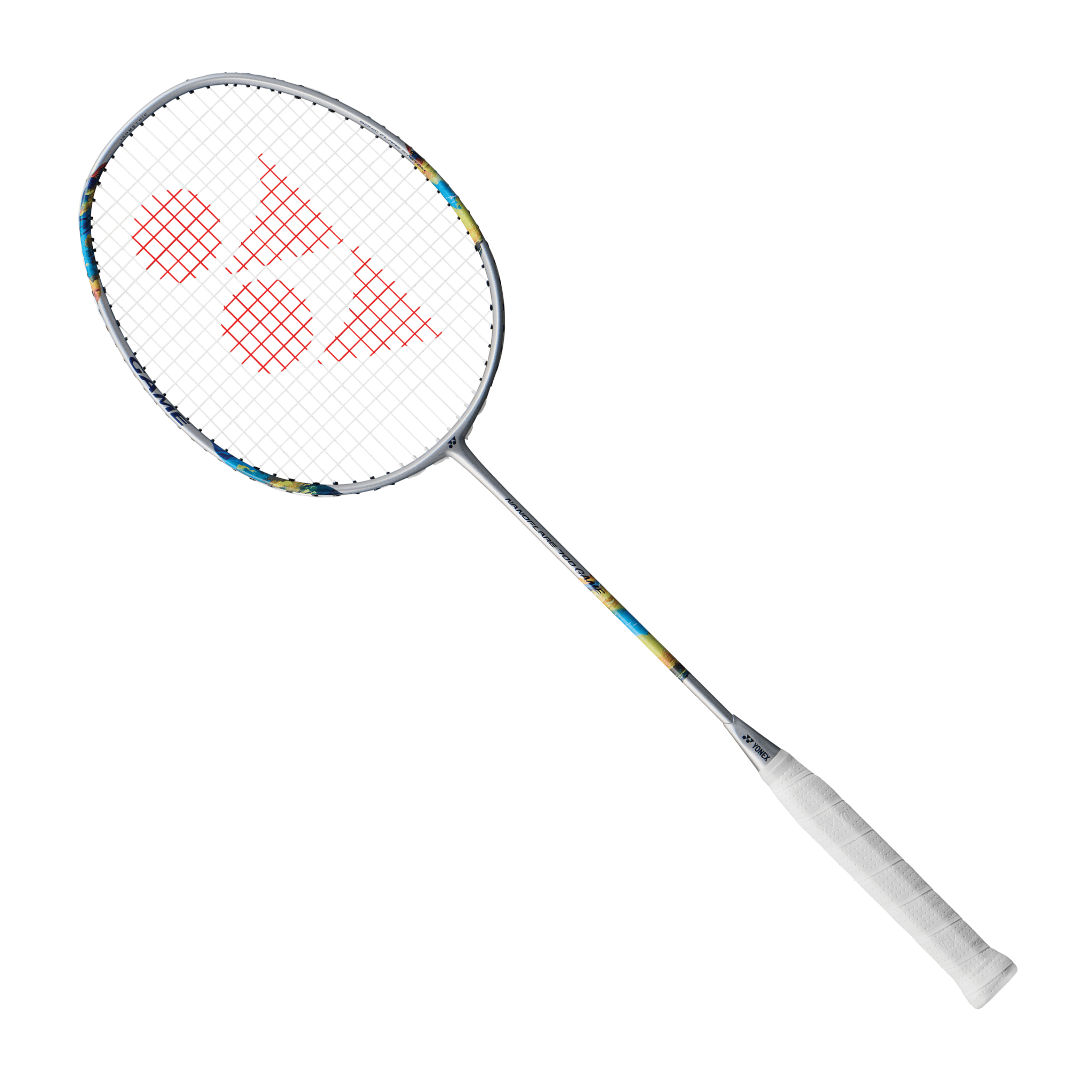 Yonex Nanoflare 700 Game Badminton Racquet (Silver/ Sky Blue) (UNSTRUNG) - 2G SPORTS