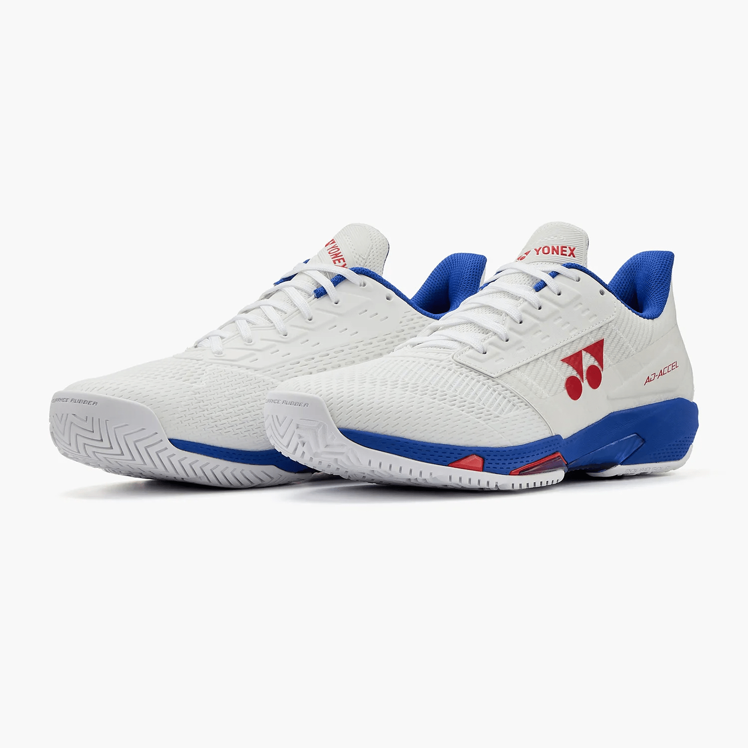Yonex Power Cushion 2026 AD-ACCEL WIDE All-Court Tennis Shoes (White/ Purple) MEN'S - 2G SPORTS