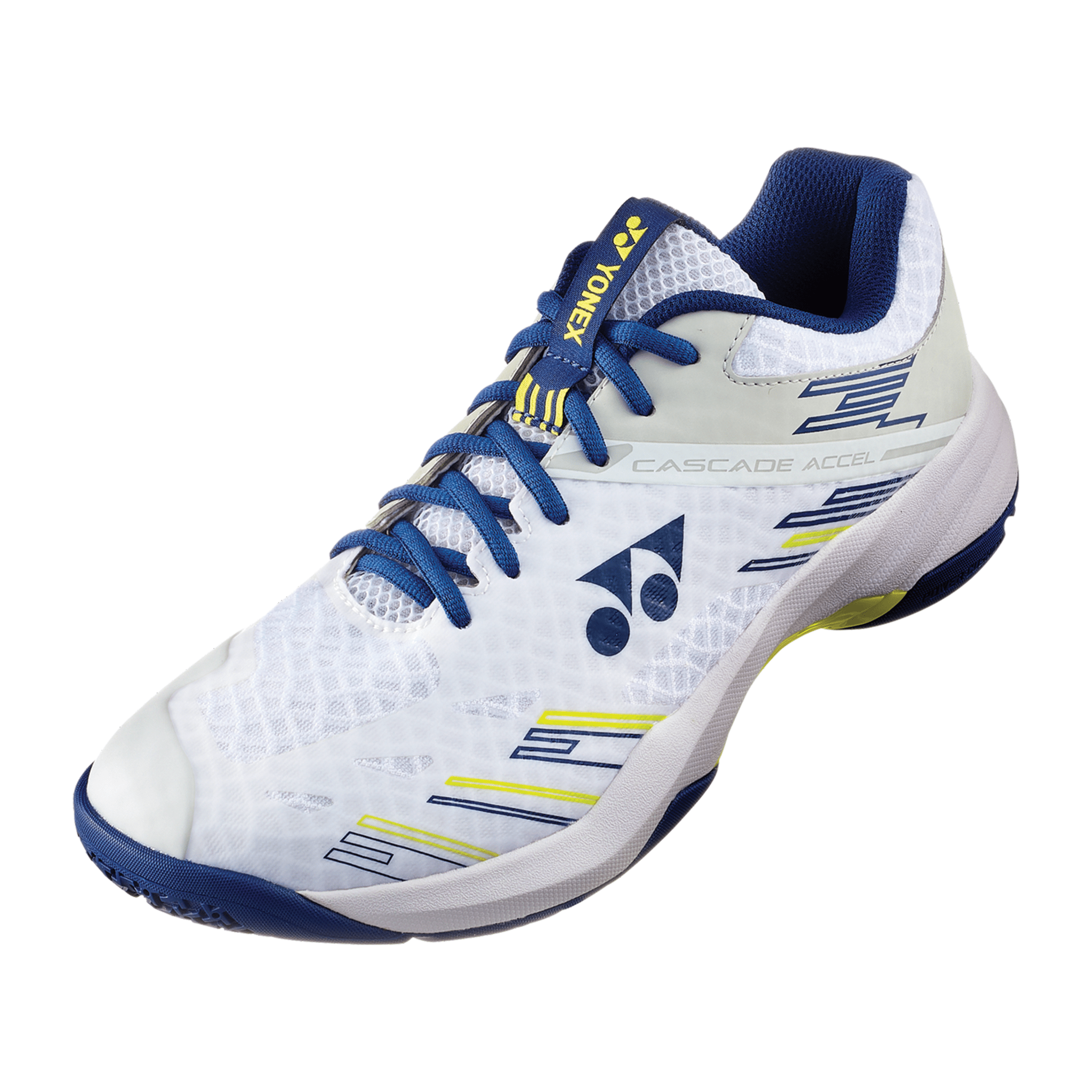 Yonex Power Cushion Cascade Accel Badminton Shoes (White/ Navy) UNISEX - 2G SPORTS