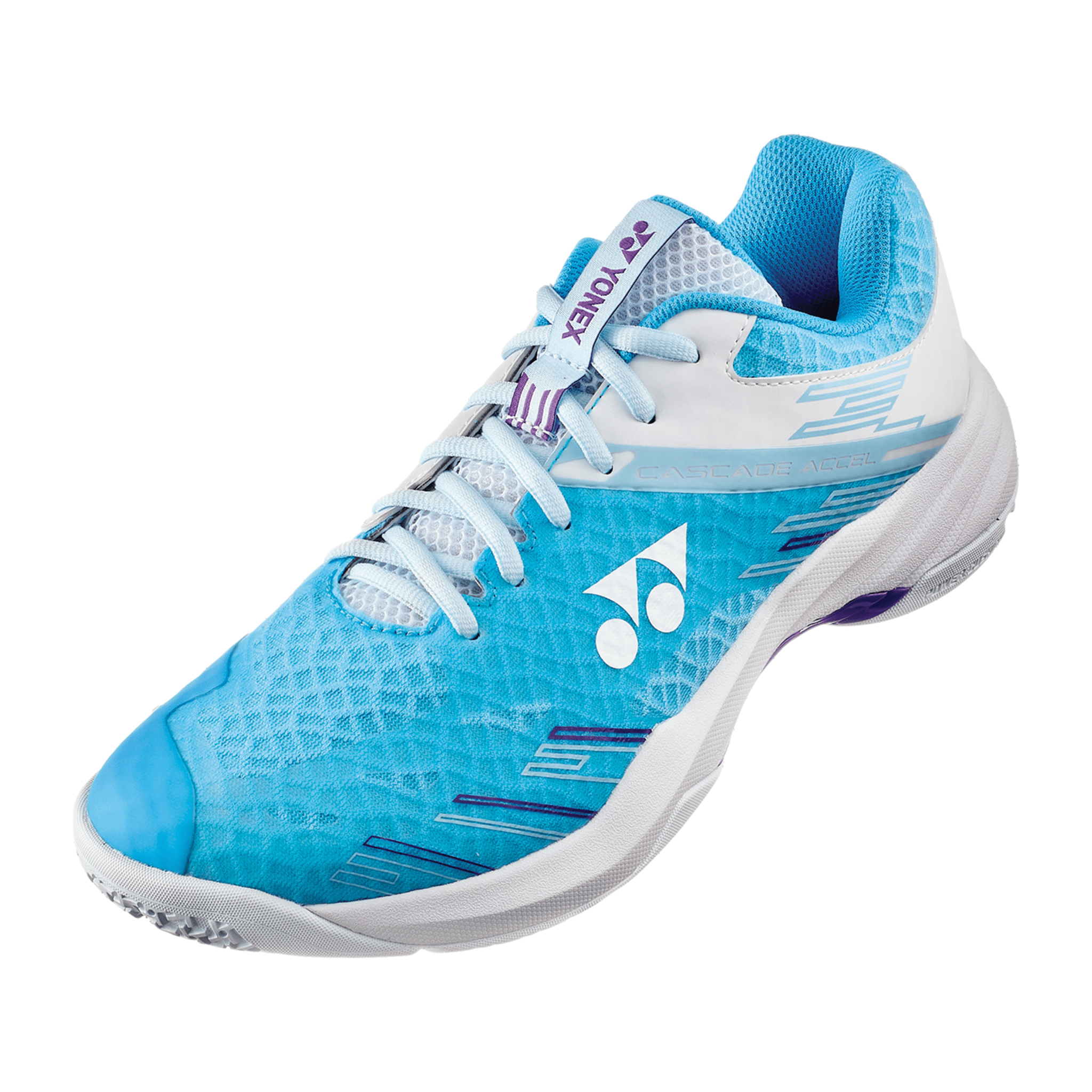 Yonex Power Cushion Cascade Accel Badminton Shoes (White/ Saxe) MEN'S (Clearance) - 2G SPORTS
