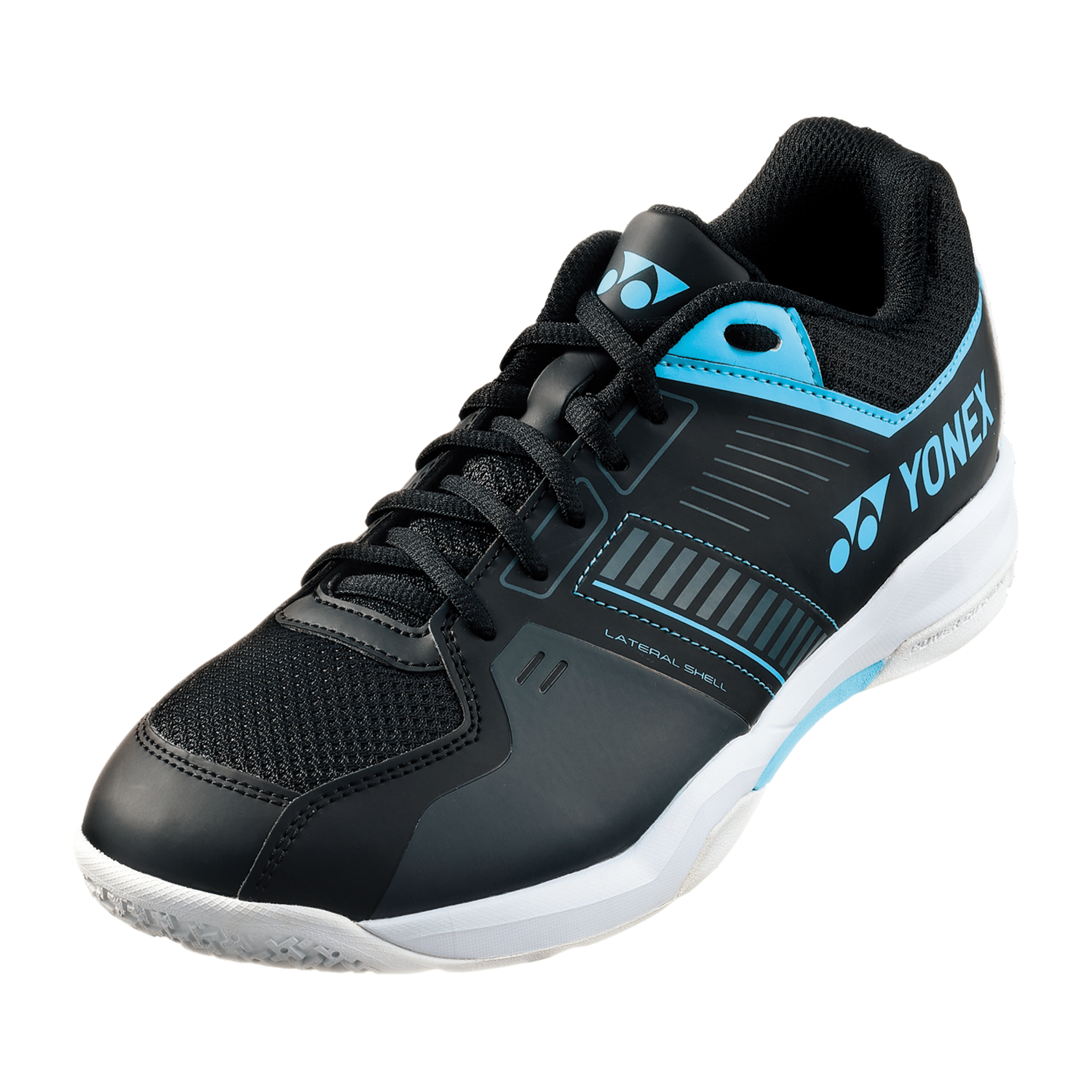 Yonex Power Cushion Strider Flow WIDE Badminton Shoes (Black/ Blue) MEN'S - 2G SPORTS