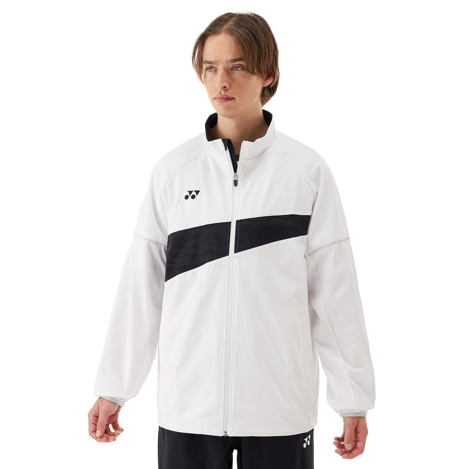 Yonex Premium Knit Jacket (Fitted Style) 50178 White UNISEX - 2G SPORTS