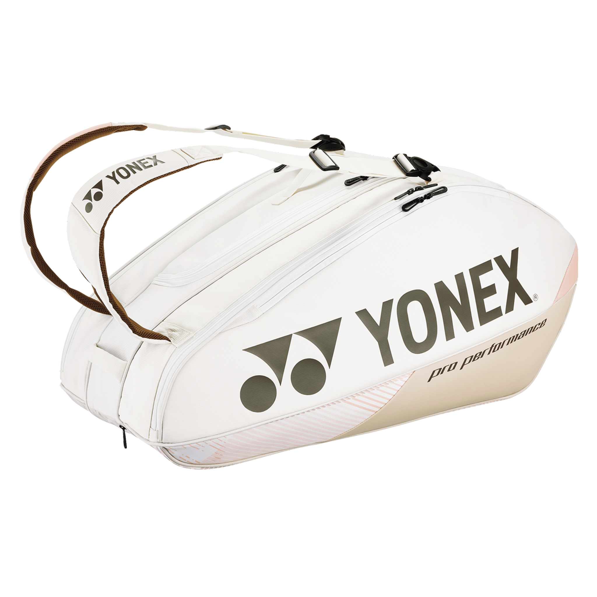 Yonex Pro Racquet Badminton/ Tennis Sports Bag (9pcs) BA92429EX (Sand Beige) - 2G SPORTS