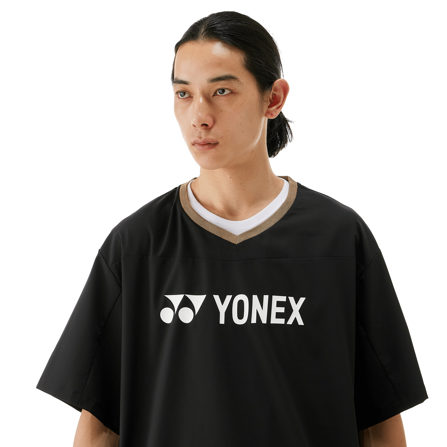 Yonex V-Neck Windbreaker (With Two Pockets) 30114Y (Black) UNISEX - 2G SPORTS