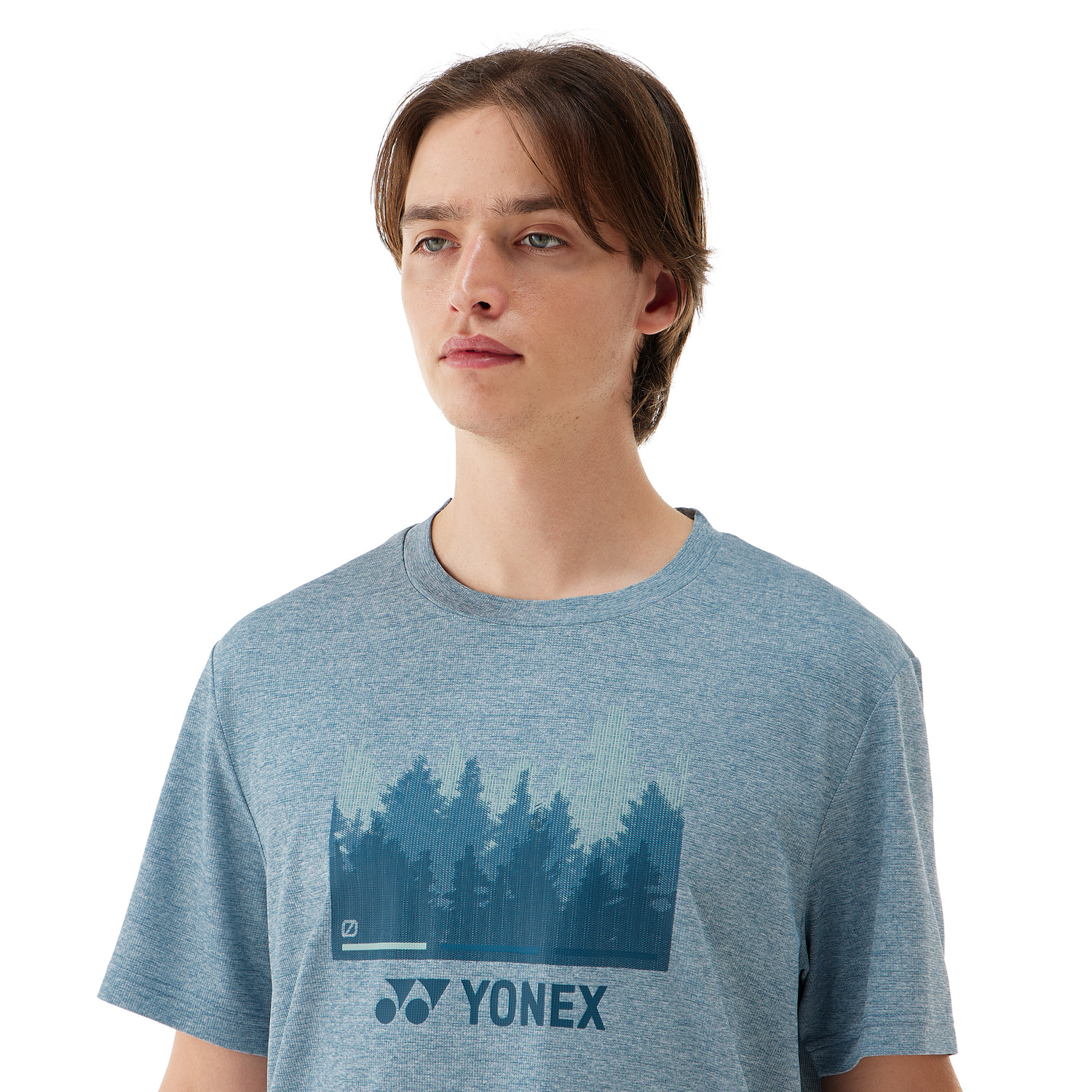 Yonex Badminton/ Tennis Sports Shirt (Fitted Style) 16804 Felt Blue UNISEX