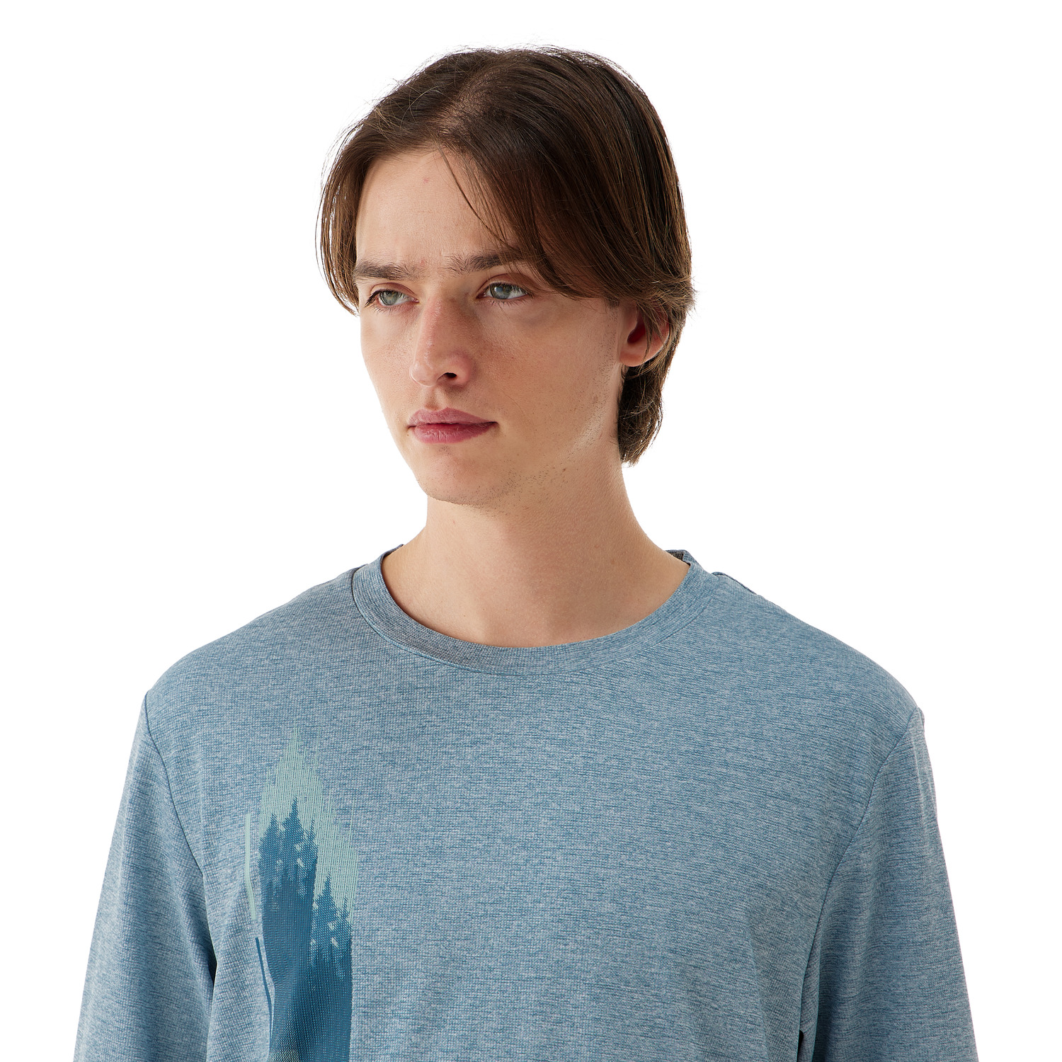 Yonex Longsleeves Sports Shirt (Fitted Style) 16805 Felt Blue UNISEX