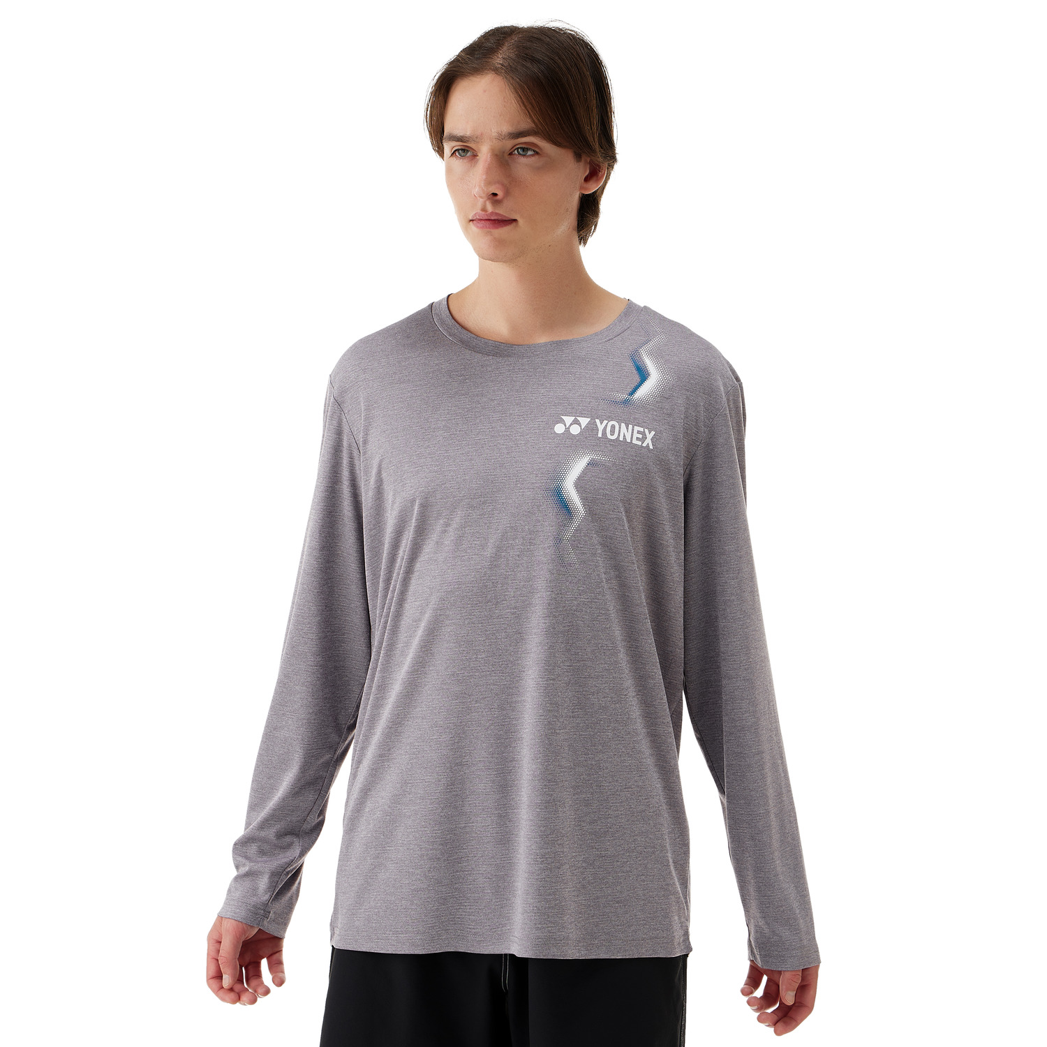 Yonex Longsleeves Sports Shirt (Fitted Style) 16807 Gray MEN'S