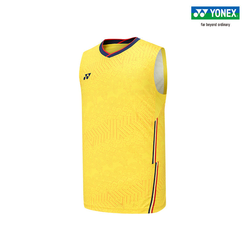 Yonex Premium Badminton/ Sports Sleeveless Top 10487 Yellow MEN'S (Clearance)