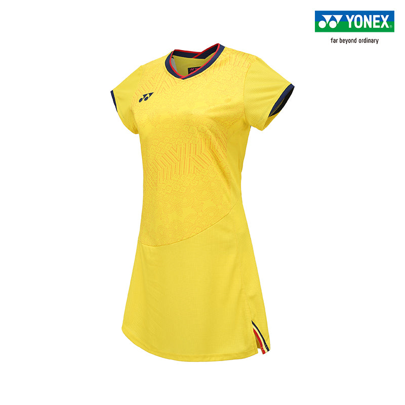 Yonex Womens Premium Sports Dress (with inner shorts) 20683 Yellow (Clearance)