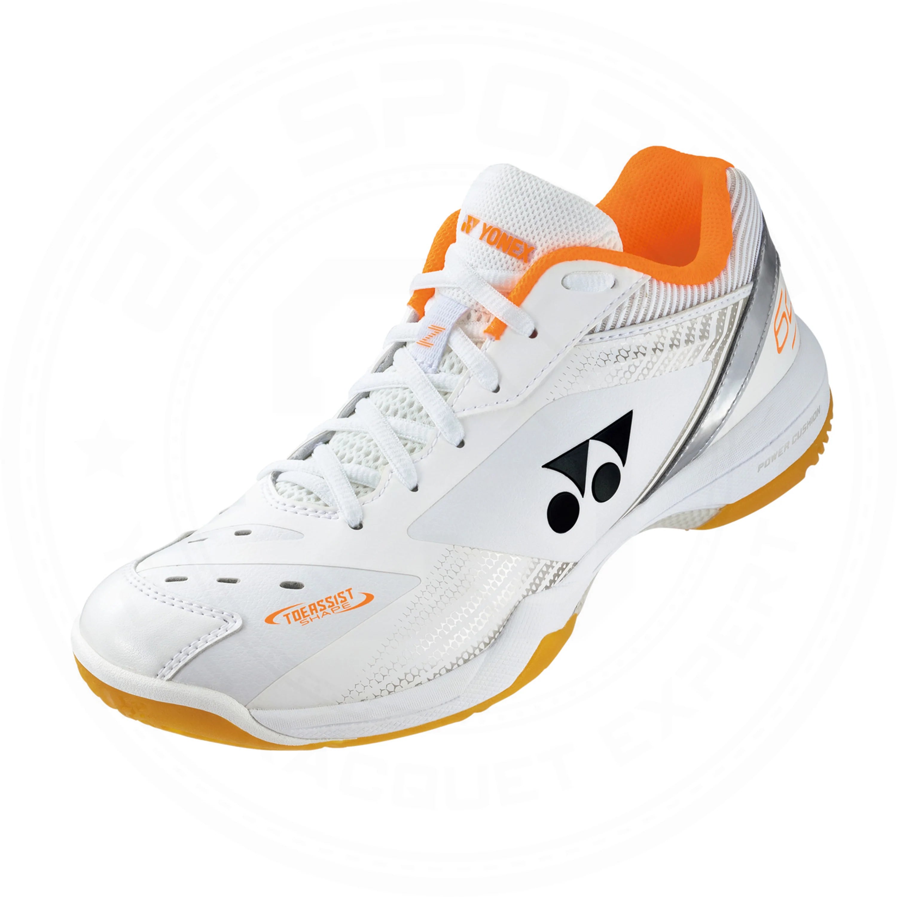 Yonex Power Cushion 65Z 3 WIDE Badminton Shoes White/ Orange UNISEX