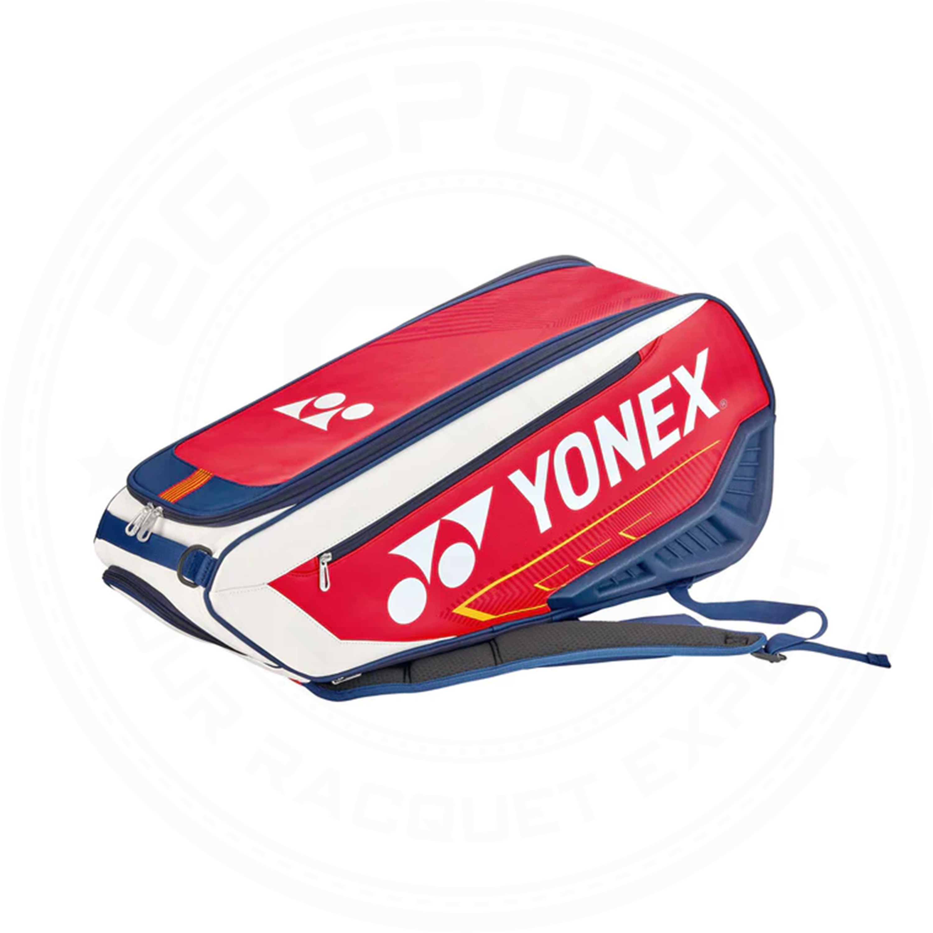 Yonex Expert Racquet Bag (6pcs) BA02326EX White/ Navy/ Red
