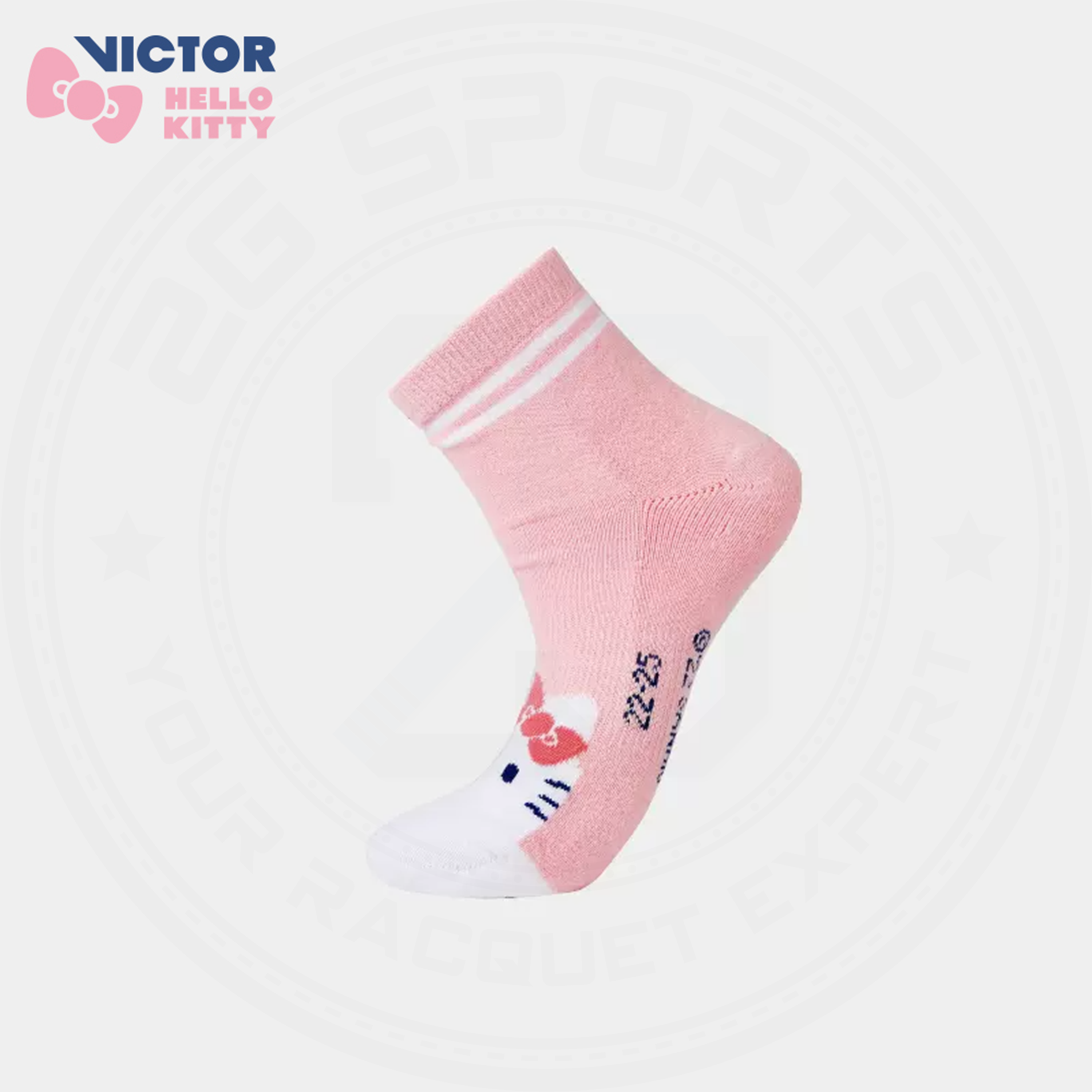 Victor X Hello Kitty SK-KT209 Socks Pink