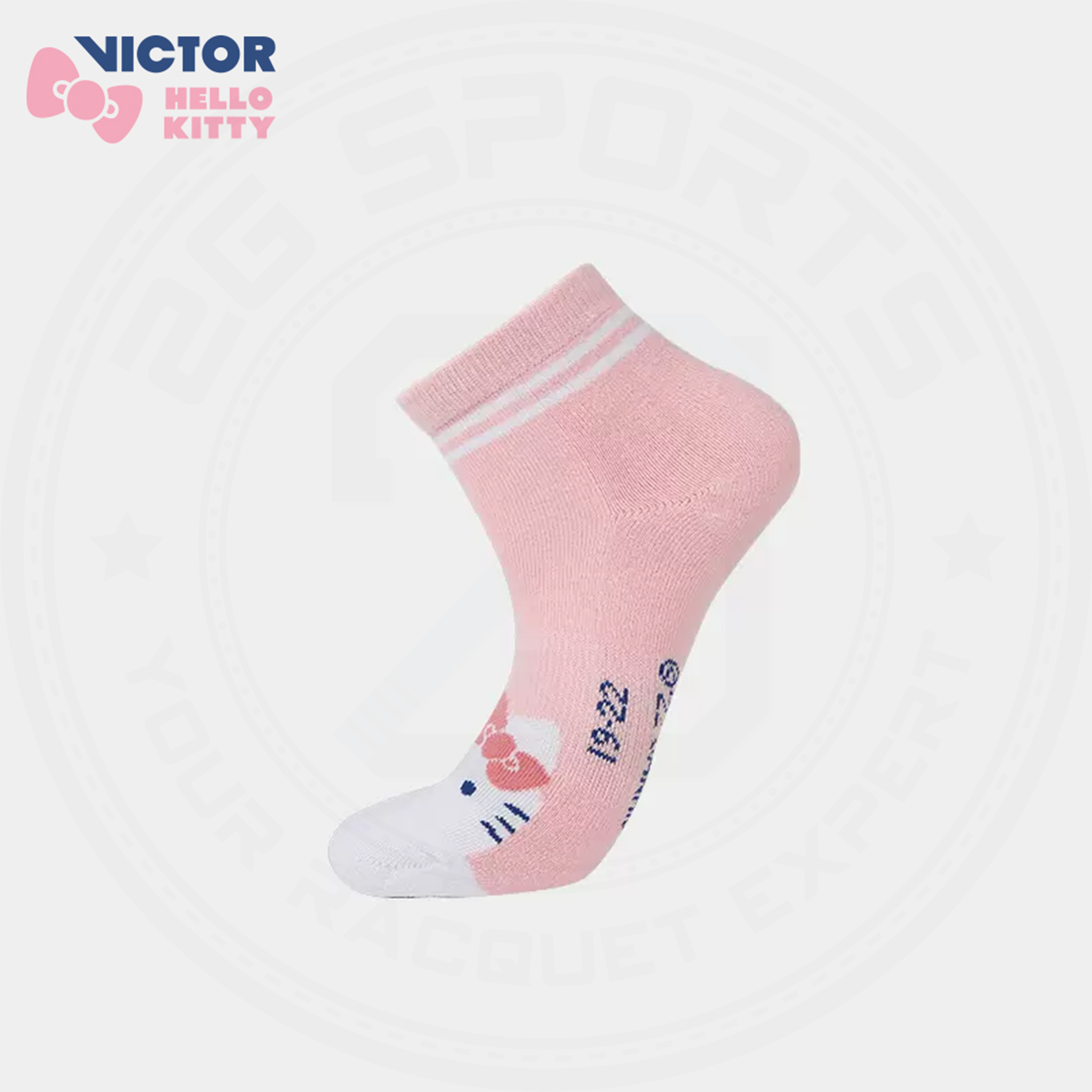 Victor X Hello Kitty SK-KT209 Socks Pink