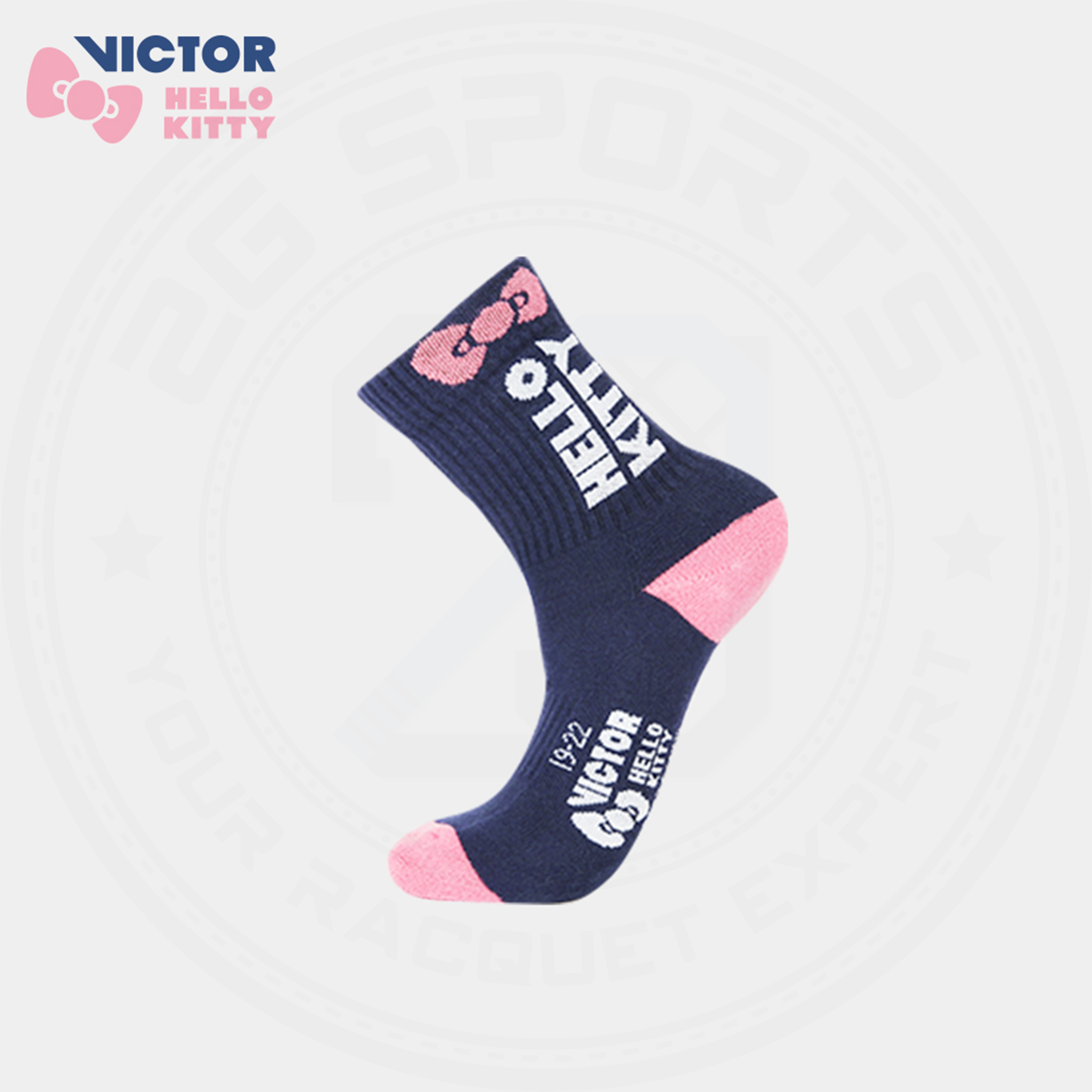 Victor X Hello Kitty SK-KT210 Socks Navy