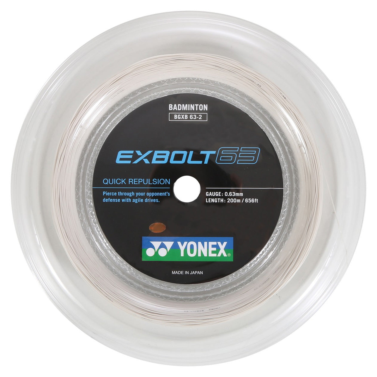 Yonex BG EXBOLT 63 Badminton String 200M