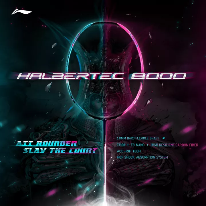 Li-Ning Halbertec 8000 Badminton Racquet 4U(83g)G5