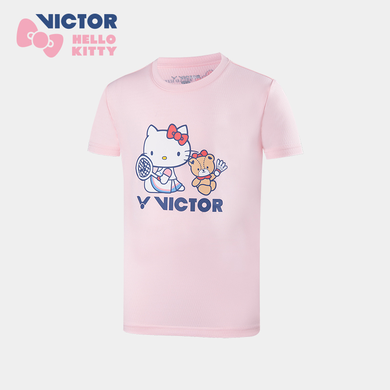 Victor X Hello Kitty T-KT203JR Sport Shirt Pink JUNIOR'S
