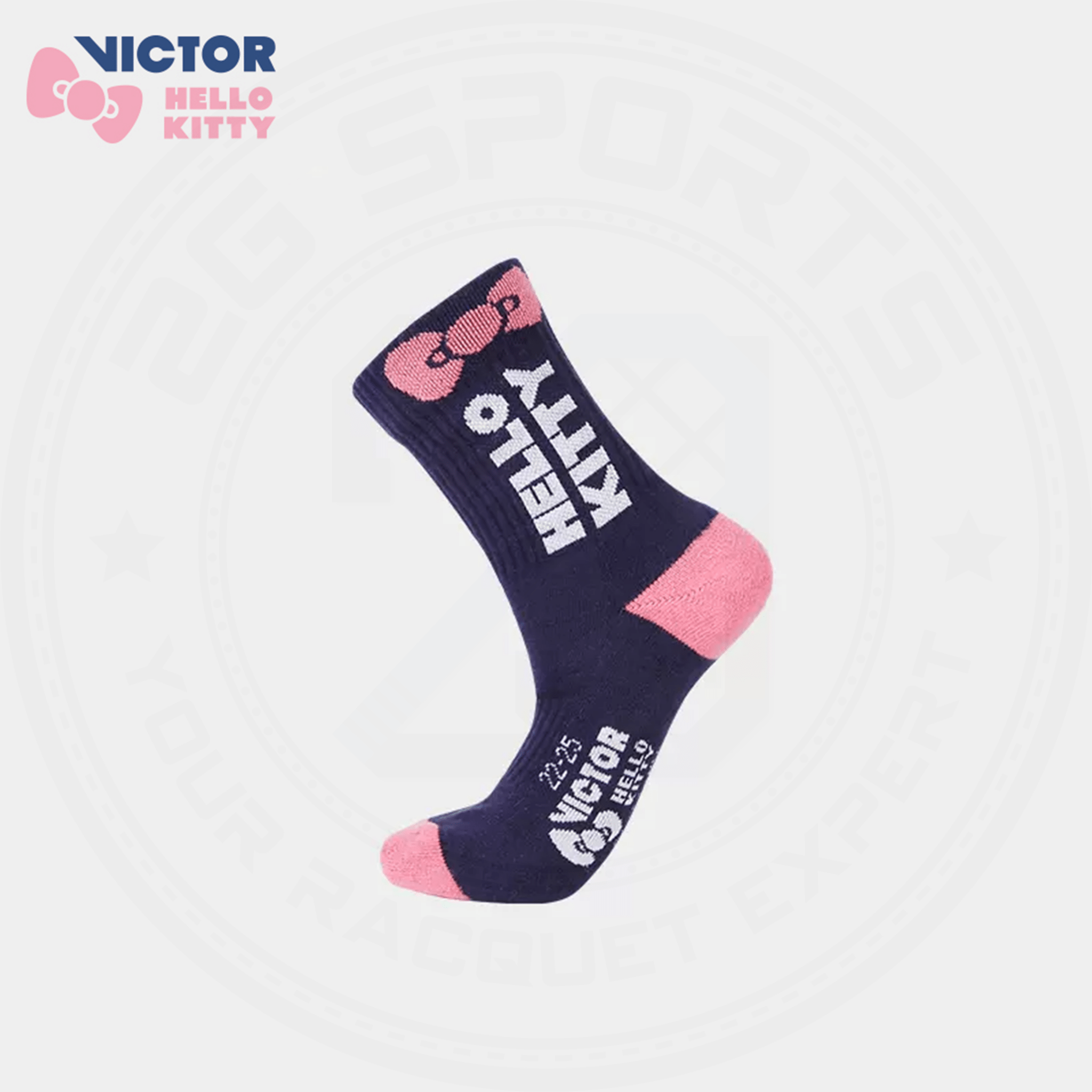 Victor X Hello Kitty SK-KT210 Socks (Navy) - 2G SPORTS